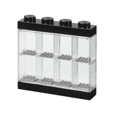 Imagen de LEGO 4065 Caja de almacenaje para minifiguras con diseño ladrillo 16, color negro (Room Copenhagen)