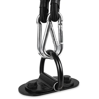 Imagen de Meister Kit de Montaje Anclaje Suelo con Anillo en D para Bolsa Pesada Doble Extremo Cuerdas elásticas Negro