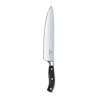Imagen de Victorinox Grand Maître, Cuchillo de cocinero profesional, Hoja extra afilada, afilado recto, 25 cm, Mango plástico robusto, Acero inoxidable, negro