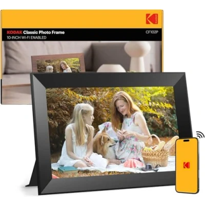 Imagen de KODAK Marcos Fotos Digitales WiFi de 10.1 Pulgadas con Pantalla Táctil IPS en Alta Definición, 32 GB RAM y Capacidad Compartir Videos Mediante la App