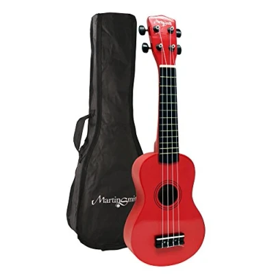 Imagen de Martin Smith Ukelele de tipo soprano con bolsa y libro acordes