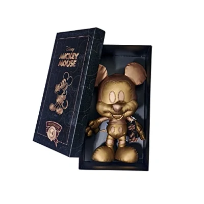 Imagen de Simba, Mickey Mouse Bronce de Disney, Edición Abril, Exclusivo Amazon, Peluche 35 cm en Caja Regalo, Especial, Limitada, Suave Juguete para Niños Desde el Nacimiento