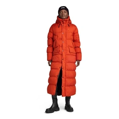 Imagen de G STAR RAW Whistler Long Puffer wmn, Chaquetas para Mujer, Naranja (rooibos tea D23537 D199 G052), S