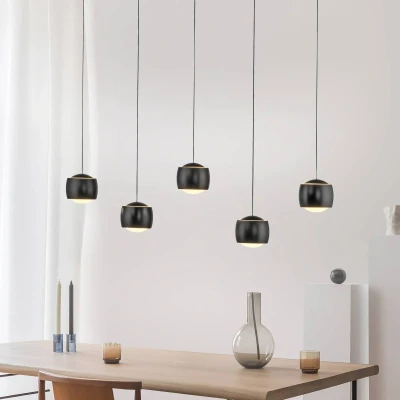 Imagen de JUST LIGHT. Ballini lámpara colgante LED, negro, 3 luces, Switchmo