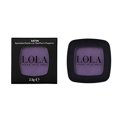 Imagen de Lola Make Up Sombra de ojos mono, morado, satinado, rica pigmentación intensa, alta cobertura, uso húmedo y seco, todo tono piel, sin aceite mineral, vegano libre crueldad, n.º 002