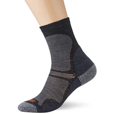 Imagen de BRIDGEDALE Hike UL Merino Perf. Crew Calcetines, Unisex Adulto, Negro, Talla Única