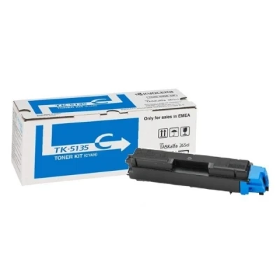 Imagen de Kyocera TK 5135C Cartucho de tóner Cian 1T02PACNL0, para Ecosys TASKalfa 265ci y 266ci