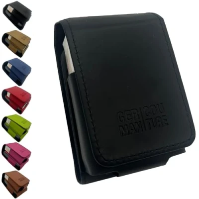 Imagen de GC German Couture Carry Case Funda compatible con el calentador de tabaco ploom X Advanced y los accesorios las barras, Negro