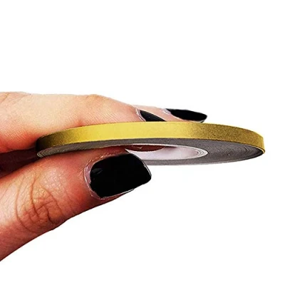 Imagen de 4R Quattroerre.it 10450 Franjas Trim Tiras Adhesivas para Coche, Oro, 3 mm x 10 MT
