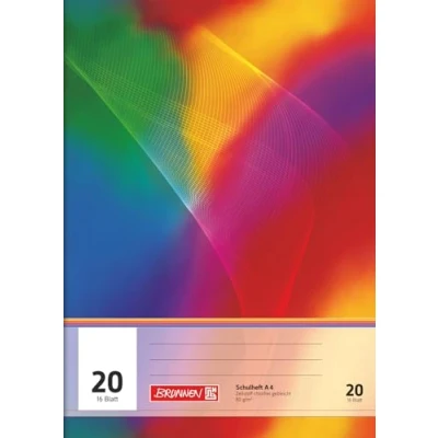 Imagen de Brunnen 104492002 Cuaderno escolar (tamaño A4, 16 páginas, con hojas forradas, estilo 20)