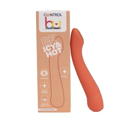 Imagen de Control Be Icy Hot Vibrator Juguetes Sexuales Vibrador 3 en 1, Vibración con Efecto Frío y Calor, 7 Modos de Vibración, USB Recargable