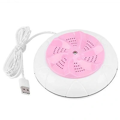 Imagen de MAGT Lavadora Camping Mini Portatil, portátil Ultrasonido de Viaje Herramienta Limpieza para Dorms Apartments(Rosado)