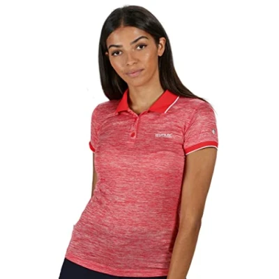 Imagen de Regatta Remex II Polo Clásico De Secado Rápido T Shirts/Polos/Vests, Mujer, Red Sky, 20