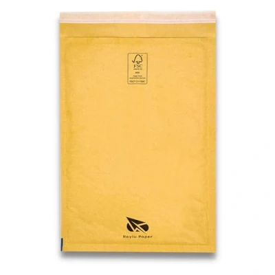 Imagen de Raylu Paper® Pack de 10 Sobres Acolchados Burbujas Kraft con Cierre Autoadhesivo, para Envíos color Marrón Unidades (180x260 mm)
