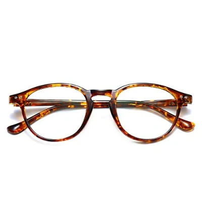 Imagen de Dollger Gafas con Filtro de Luz Azul Bloqueo para Ordenador Anti la Fatiga Ocular Retro Redondo Marco Hombre Mujer Leopardo