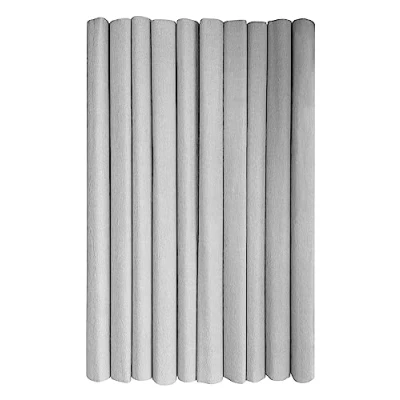 Imagen de Interdruk rollos de papel crepé para niños, bricolaje y decoraciones Paquete 10 (50 cm x 200 cm, 28 g/m2) 31 Plata