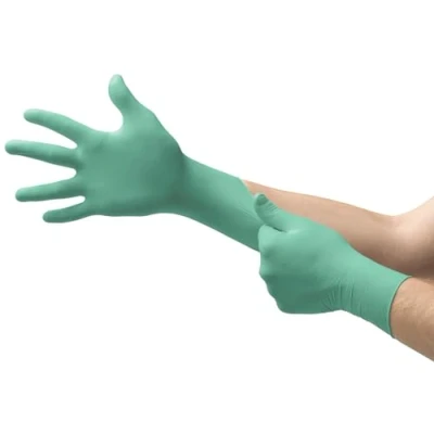 Imagen de Ansell Microflex 25 101 Neopreno Guante, Procesado de alimentos, Verde, Talla L (100 Guantes)