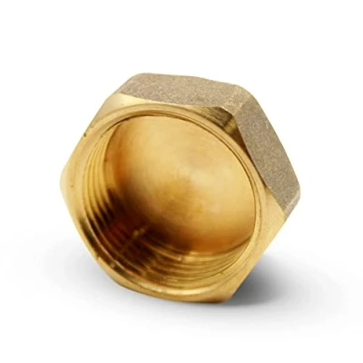Imagen de DOJA Barcelona Tapon Obturador Hembra Rosca Interna Tapa Ciega Hexagonal 1 1/2’’ Laton Tapones para Tubos Desague Lavabo, Radiadores, Agua con Gas, Llaves de Tubo, Grifo Jardin, Tuberia