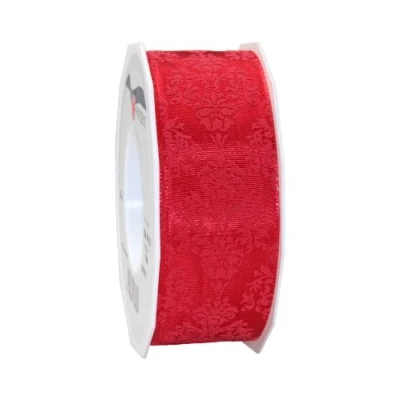 Imagen de Präsent Cinta con Alambre e Impresa, Rojo, 40 mm Width, 20 m Length