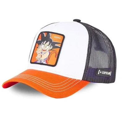 Imagen de Capslab Goku Dragon Ball Z Blanco Naranja Gorra de Camionero