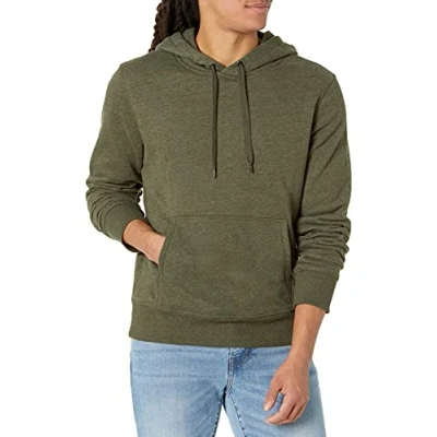 Imagen de Amazon Essentials Sudadera de Forro Polar con Capucha (Disponible en Tallas Grandes) Hombre, Verde Oliva Mezcla, L