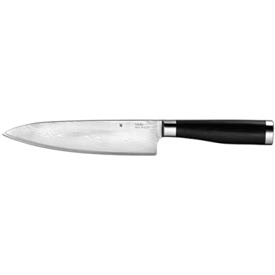 Imagen de WMF Yari Cuchillo Cocinero, Hoja Especial japonés (67 Capas, Resistente a la corrosión y Extremadamente Dura VG 10 de Acero), Negro, 3 Piezas