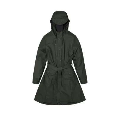 Imagen de Rains Curve Jacket Parka, Mujer, Talla: XS, Green