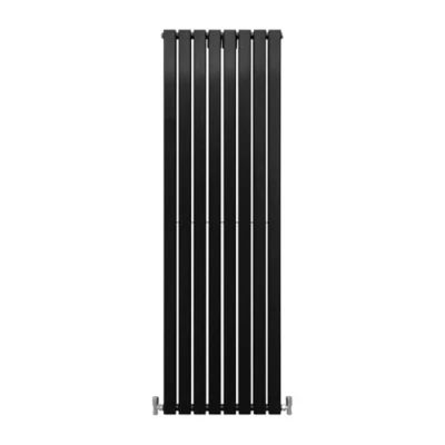 Imagen de Radiador Panel Plano Lujoso 1800x560mm 180x56cm Negro Mate Calefacción Calefactor Vertical Horizontal Montaje Pared Cocina Salón Baño Cepillo Limpieza Kit Reparación GRATIS Garantía 15 Años