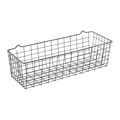 Imagen de Metaltex KOALA LAVA Cesta Multiusos. Acabado TOUCHTHERM color Negro. Dimensiones: 33x12x9 cm