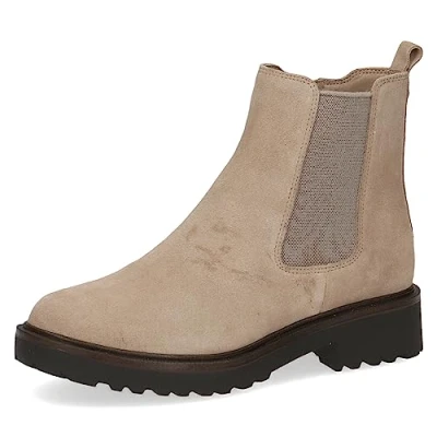 Imagen de CAPRICE 9 25419 41, Botines planos para Mujer, Beige (Sand Suede), 37 EU