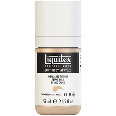 Imagen de Liquitex 1959434 Soft Body Pintura acrílica (59 ml), color titanio sin blanquear