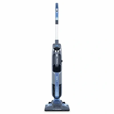 Imagen de H.Koenig ARYA600, Aspiradora Escoba 2 en 1, Mopa, Potencia 1800 W, Limpia, Desinfecta y Desengrasa, 4 Bares, Potente Flujo de Vapor 35 gr/min, 1 Liter, Acero Inoxidable, Bleu