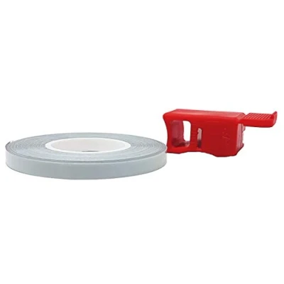 Imagen de 4R Quattroerre.it 10230 Wheel Stripes Tiras Reflectantes para Llantas de Moto con Aplicador, Blanco, 5 mm x 6 mt