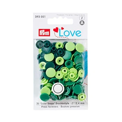 Imagen de Prym Press Fasteners, Poliéster, Verde, One