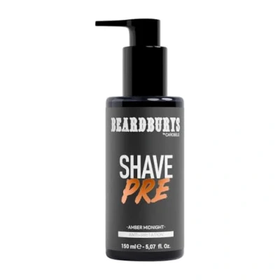 Imagen de Beardburys Pre Shave Black Crema Afeitado, Protege E Hidrata tu Piel, Afeitado Sencillo y sin Cortes, Vitamina Manteca de Karité 150ml