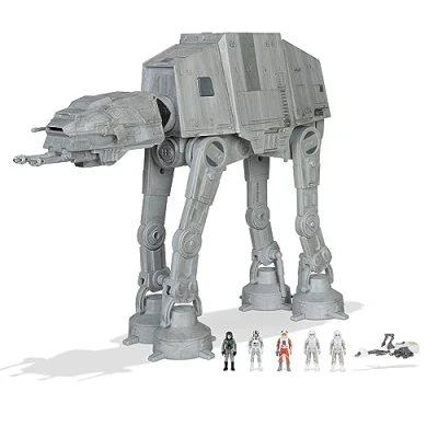 Imagen de Star Wars Micro Galaxy Squadron AT Walker Vehículo de Clase Asalto 10 Pulgadas con Cinco Accesorios microfiguras 1 Pulgada