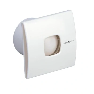 Imagen de CATA Blanco Silentis 15 INOX con Frontal Extraible sin Tornillos Ancho 19 cm Potencia 25W Color, 25 W, 41 Decibeles, Plástico
