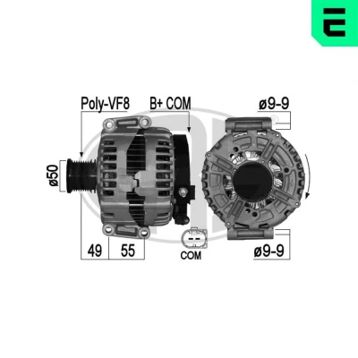 Imagen de ERA 209039A Alternador 14V 220A MERCEDES BENZ: Clase ML, S Berlina, R