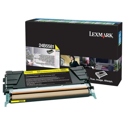 Imagen de CS748de Lexmark 24B5581 toner amarillo XL (original)
