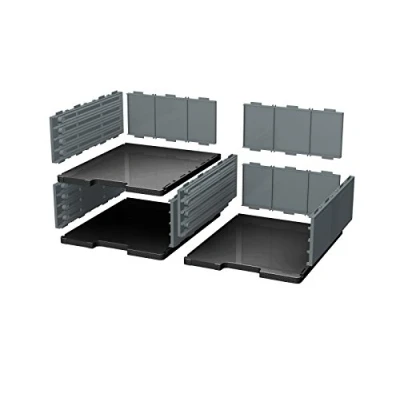 Imagen de Exacompta Modulodoc Ecoblack Elemento base de casillas, 110 mm, color negro y gris oscuro
