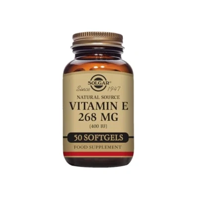 Imagen de Solgar Vitamina E 268 mg (400 UI) Cápsulas vegetales blandas Envase de 50