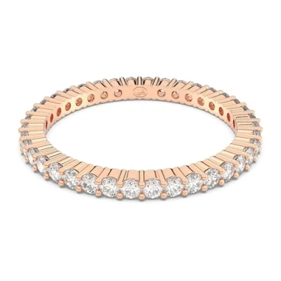 Imagen de Swarovksi Anillo Vittore, con Cristales Blancos, Baño en Oro Rosa, de la Colección Vittore Swarovski