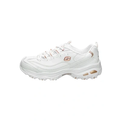 Imagen de Skechers D&#039;LITES FRESH START, Sneaker Mujer, Black Leather/Mesh/Charcoal Trim/Yellow Bbk, 42 EU
