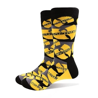 Imagen de Wu Tang Clan Calcetines Logo Repeat Amarillo Nuevo Oficial Hombre (Uk Size UK 7 11, amarillo, S