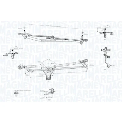 Imagen de Varillaje del limpiaparabrisas MAGNETI MARELLI 085570721010