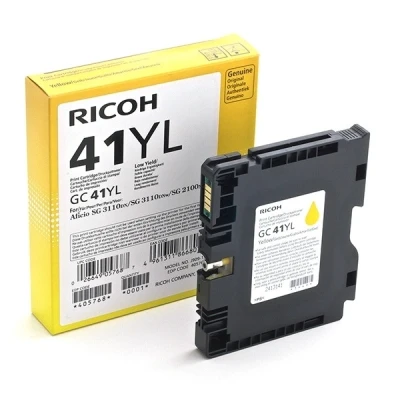 Imagen de Ricoh 405767 Cartucho de tinta, 600 páginas/41 ml, color amarillo