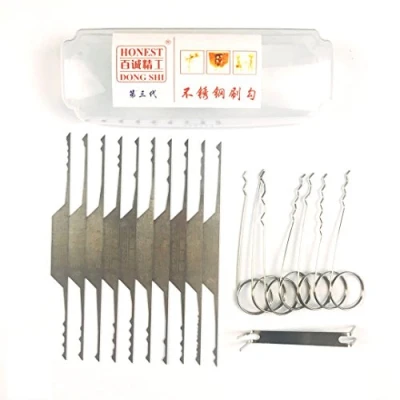 Imagen de TPM Go Lot de 18 crochetage Râteau serrure, Wave outils pour ouvrir Lock
