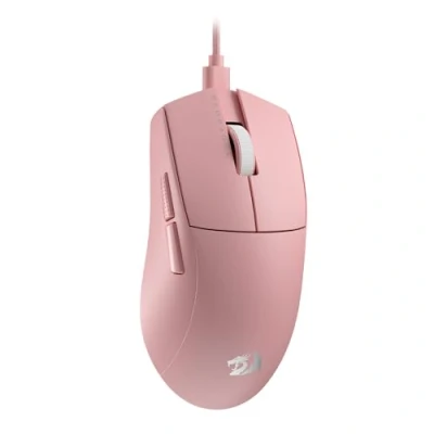 Imagen de Redragon M724 Ratón óptico para juegos (42 g, ultraligero, 12400 DPI máximo, 5 botones programables, mango ergonómico, software de agarre natural, compatible con encuadernaciones teclas y DPI,