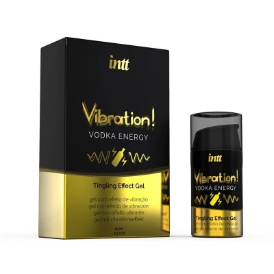 Imagen de Lubricante estimulante Vibrador liquido efecto calor aroma vodka 15 ml de Intt
