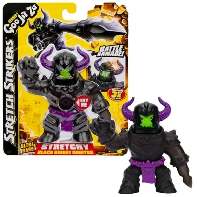 Imagen de BANDAI Heroes of Goo JIT Zu Figura de Acción, Descubre los Stretch Strikers Black Night Orbitox, Estruja y Estira, Multicolor, CO42783